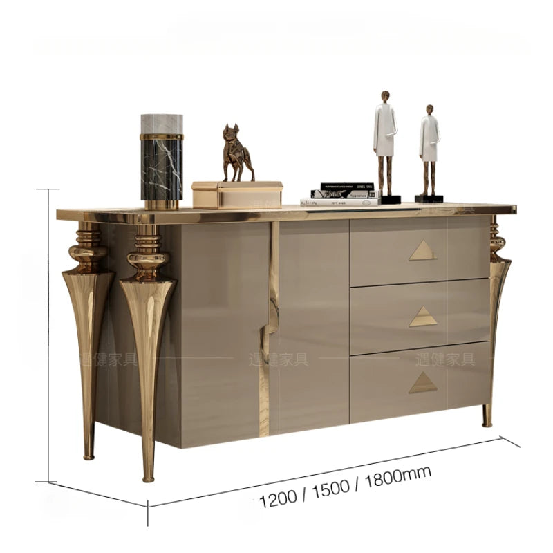 Modren Entrance Display stand, luxury storage cabinets, showcase corner drawers
