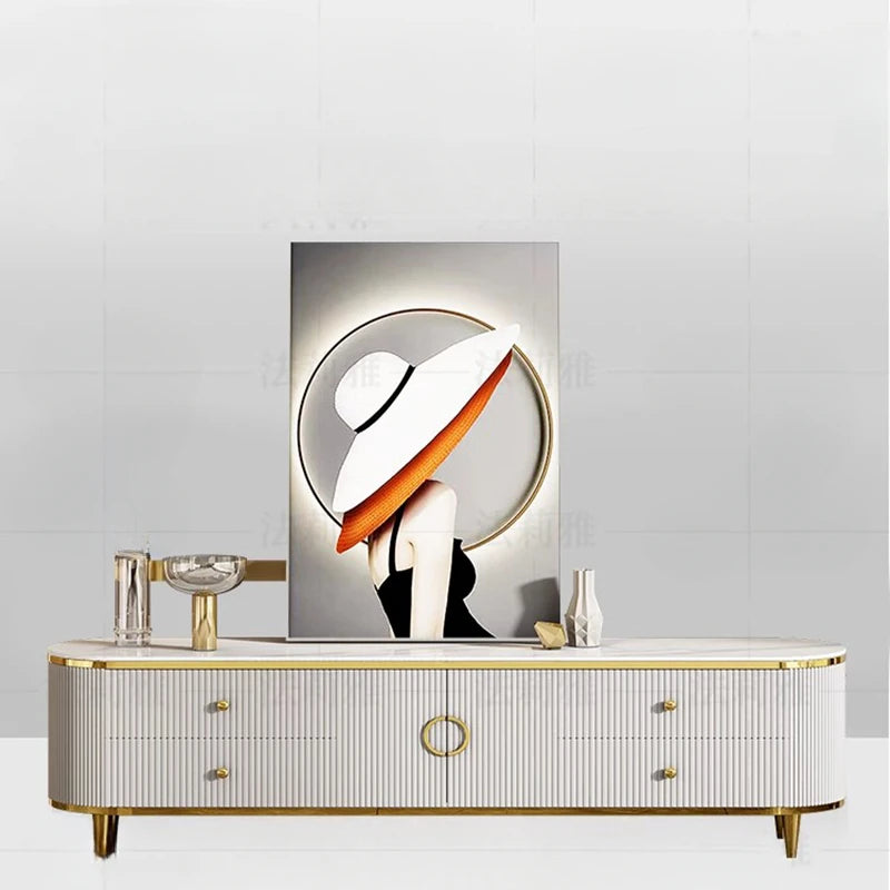 Nordic Replica Design Table  modern retro Tv room, folding space savers,  console cabinet