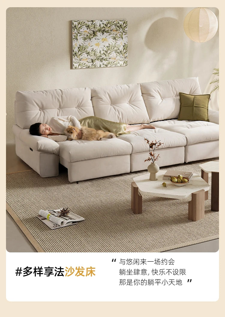 Nordic Electric Sofas Soft  Puffs Luxury Relax Lazy  Floor Designer Style