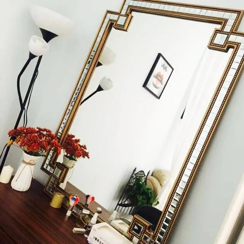 Nordic Aesthetic Horizontal Designer Big Size Wall Mirror