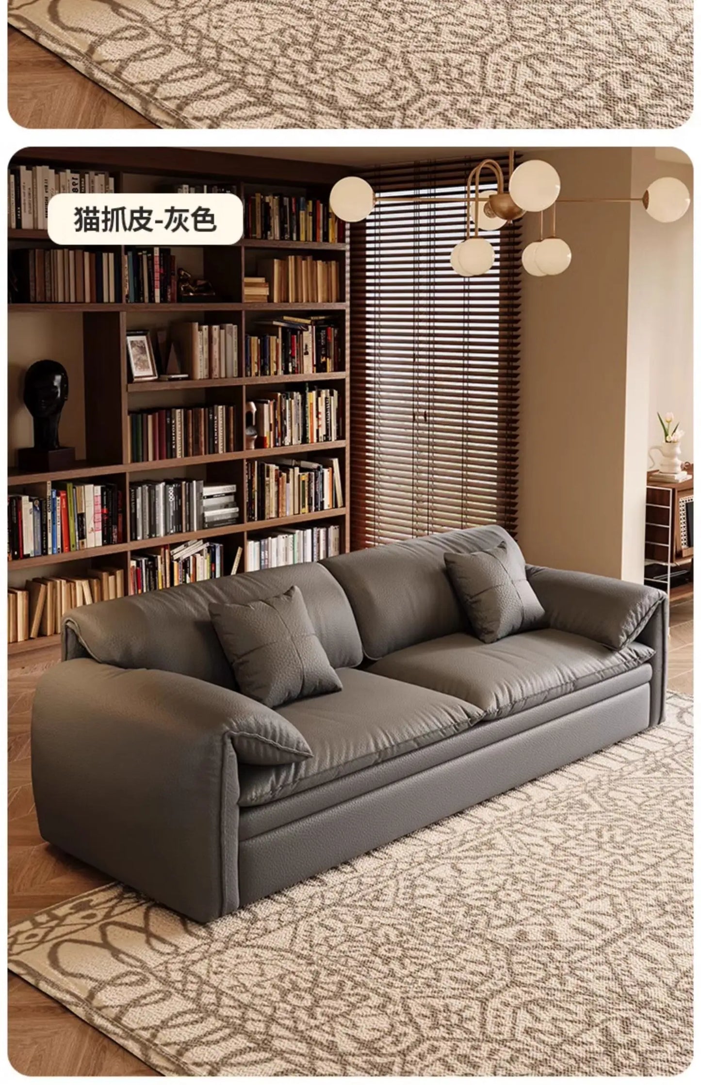 European Sofa Bed Brown Faux Leather. Italian Modern Sleeper Couch Chaise Lounge Small Canape Salon