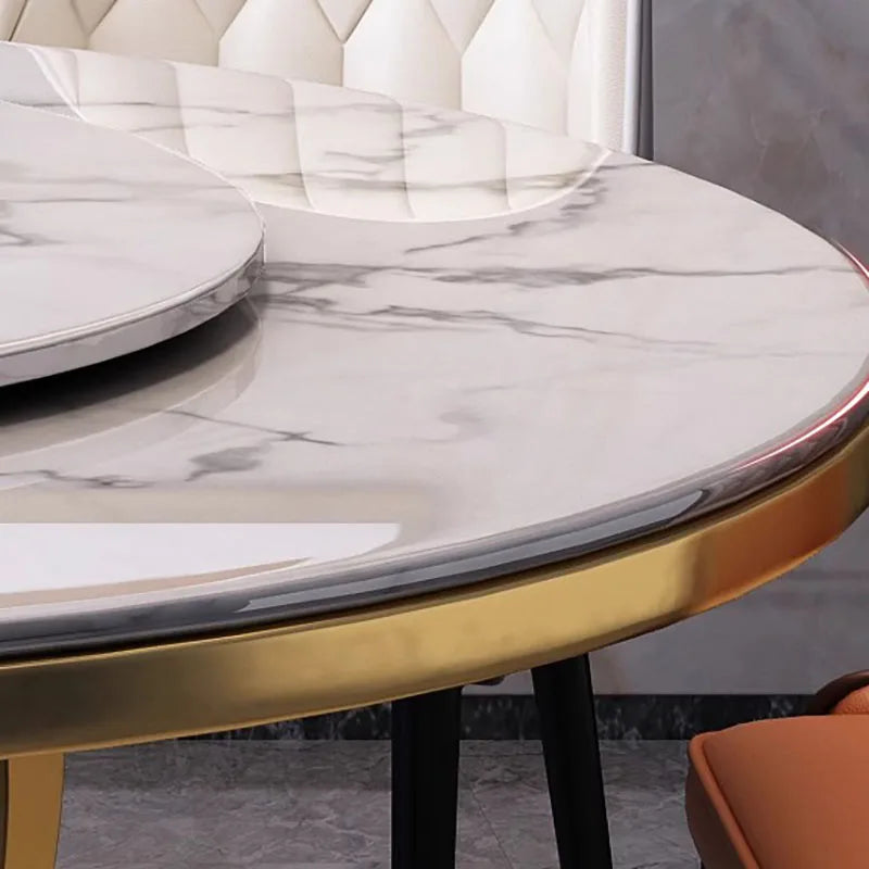 Nordic Minimalist  Black  Round Display  Modern Luxury  Table