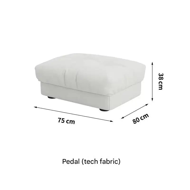 Minimalist Light Luxury Cream Clouds  Straight Comfort Sofa Bed Xxl
