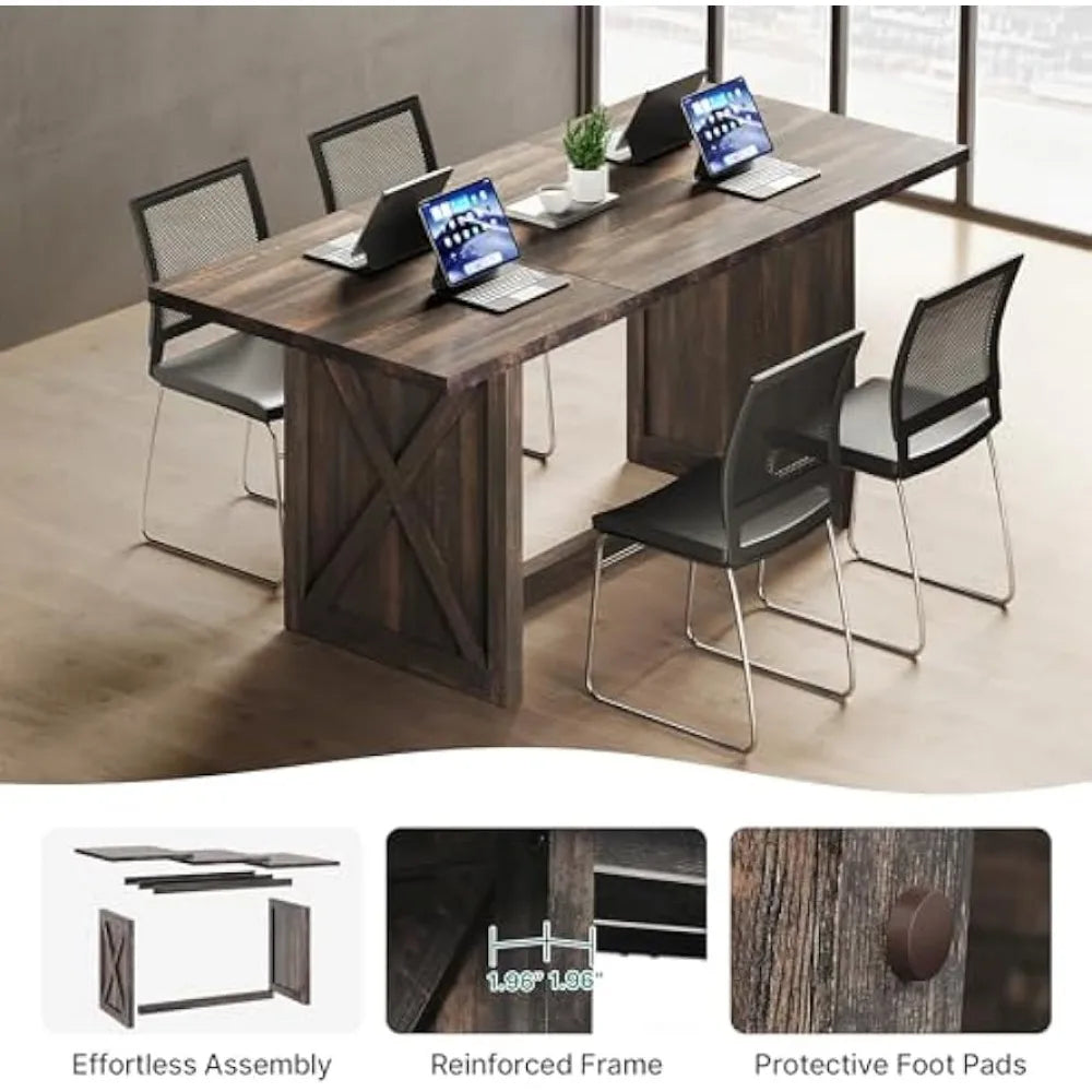 Large Wood Style Rectangle Table
