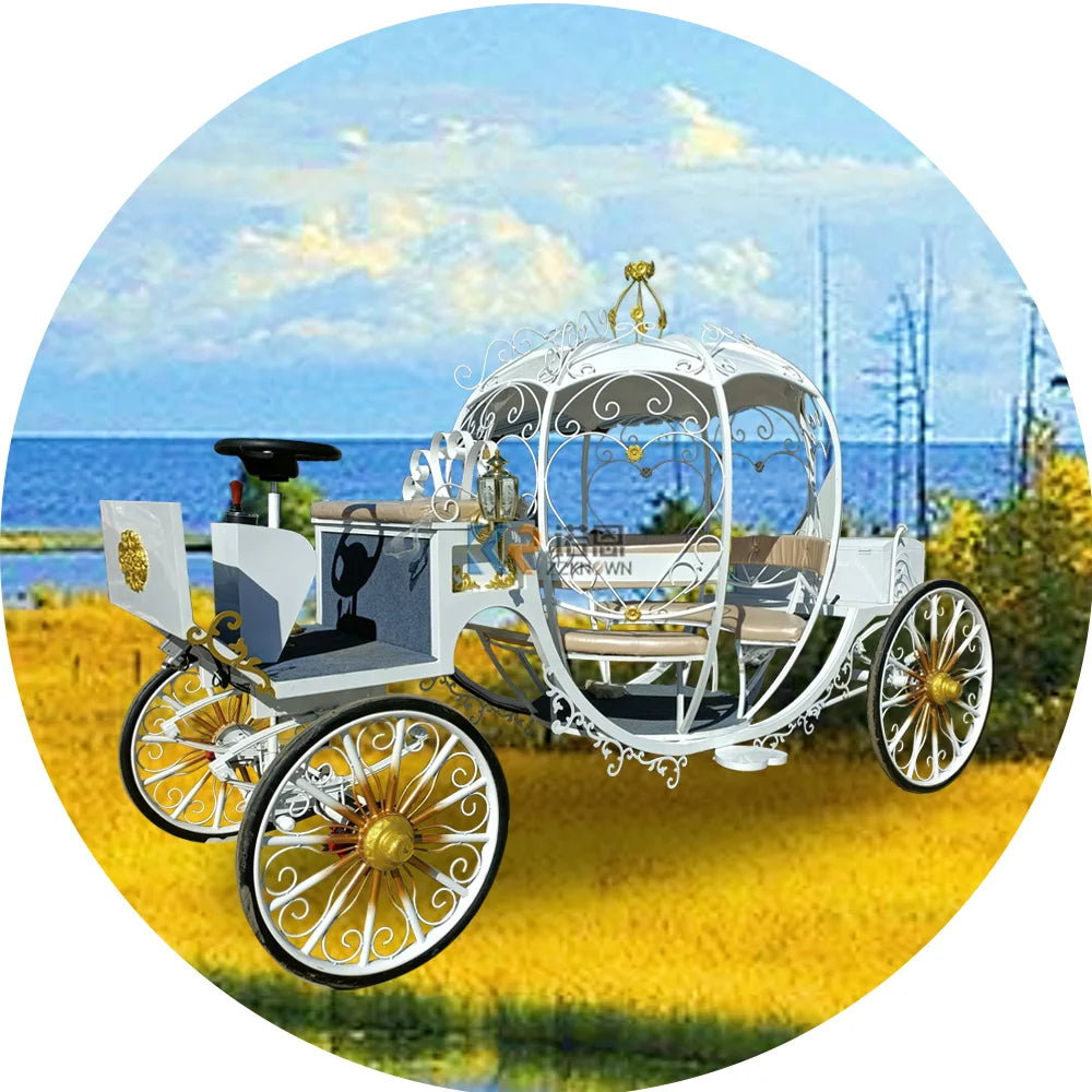 Electric Carriages, 4  wheels, royal wedding, cinderella, horse drawn buggy, sightseeing vintage horse wagon carts