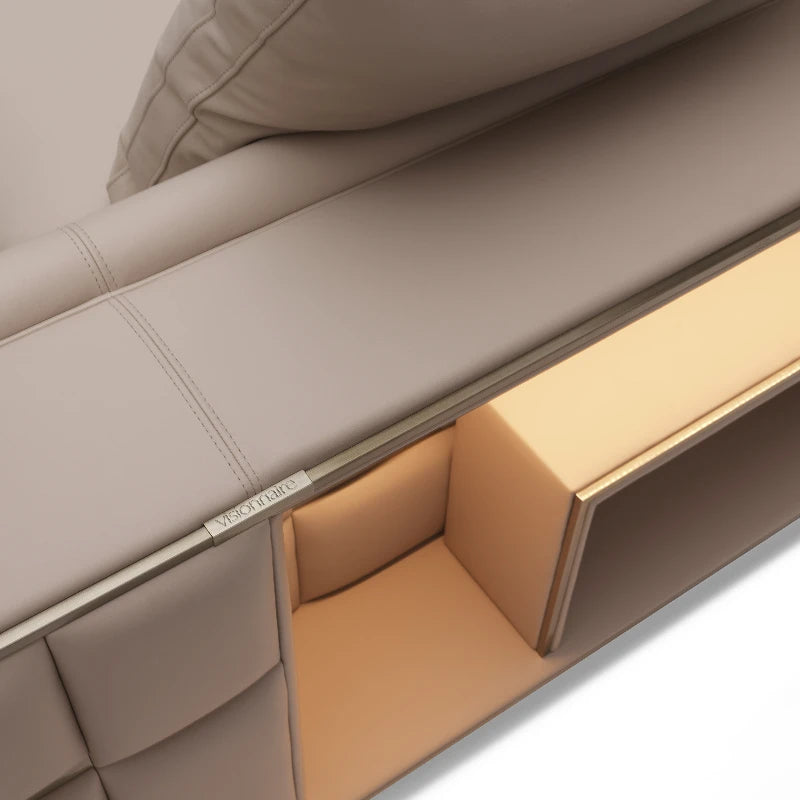 Leather Design  Luxury Modern Office Ergonomics Sofas Individual Storage