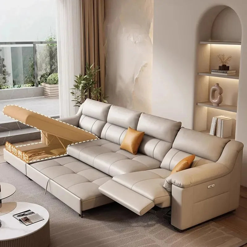 European Back Support Electric Luxury Puffs Recliner Lazy Sofas