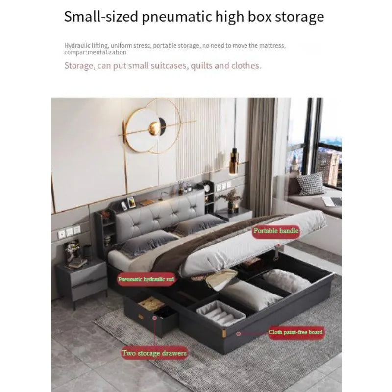 Nordic King Size Light Luxury Bed Loft Comforter