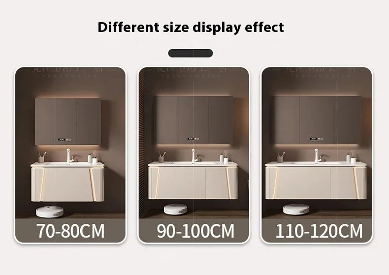 Ceramic Cabinet Combination Rounded Integrated Washbasin Face Master Cabinets