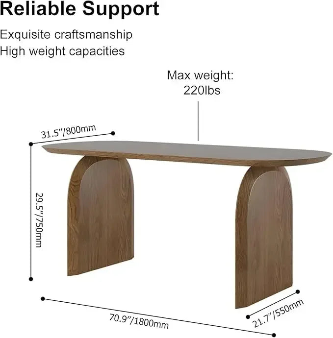 Japandi Table for 6,  Solid Wood  Oval  Top












topfor Dining Room, Kitchen, Living Room Mesas de Comedor