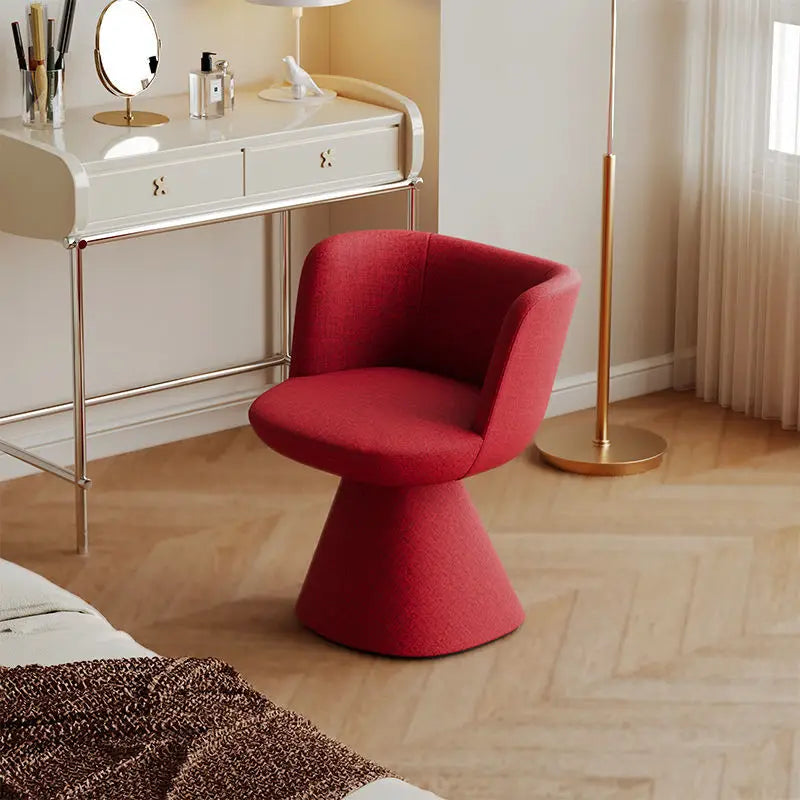Italian rotatable designer  cream  makeup  chair