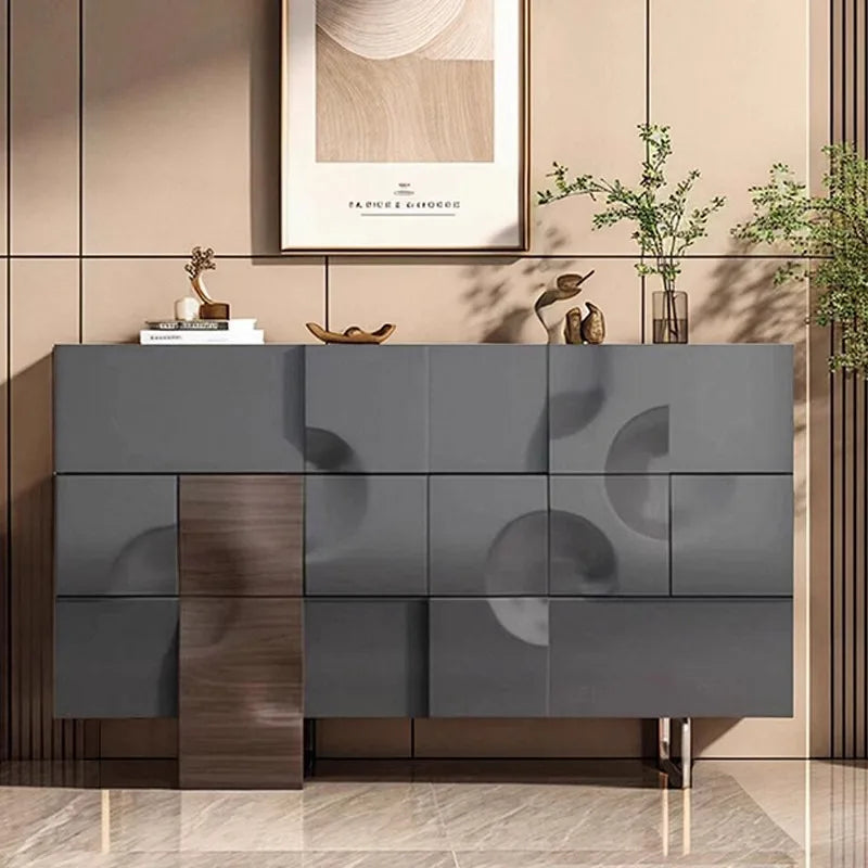 Nordic Organizer,  White Storage Haller Sideboard  Cabinets