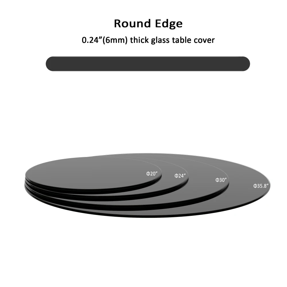 Round Tempered  Black  





















































































Round Tempered Black Glass Table Top Thick Round Polished Edge