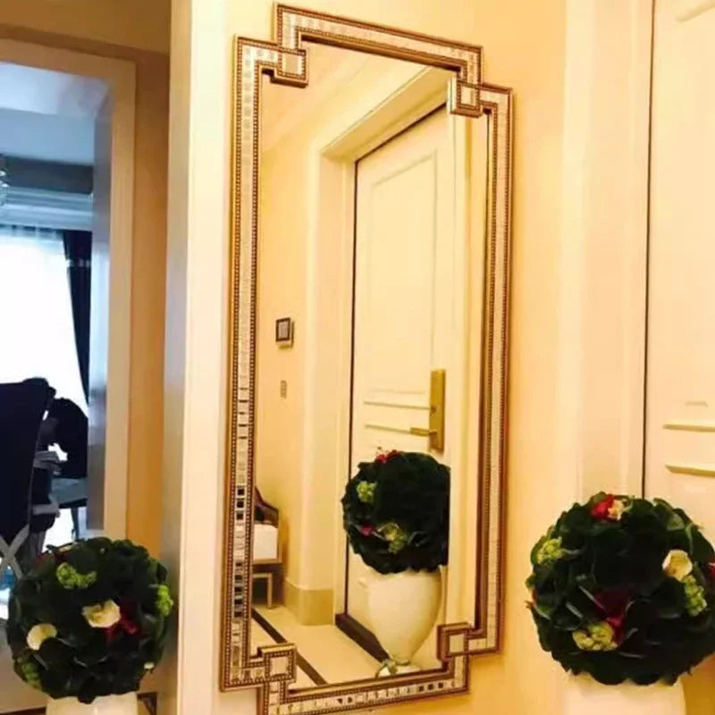 Nordic Aesthetic Horizontal Designer Big Size Wall Mirror