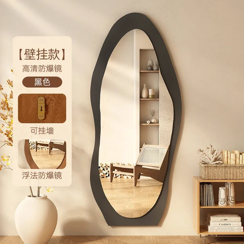 Decorative Floor Mirror Full Body Standing Korean Interior, Neon decor