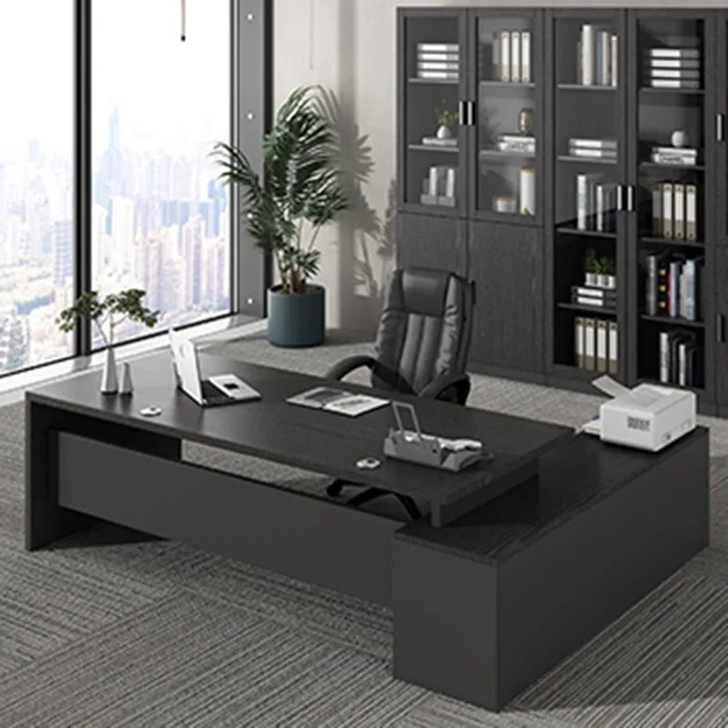 Luxury European Organizers L-shaped Standing Computer Writing Desk