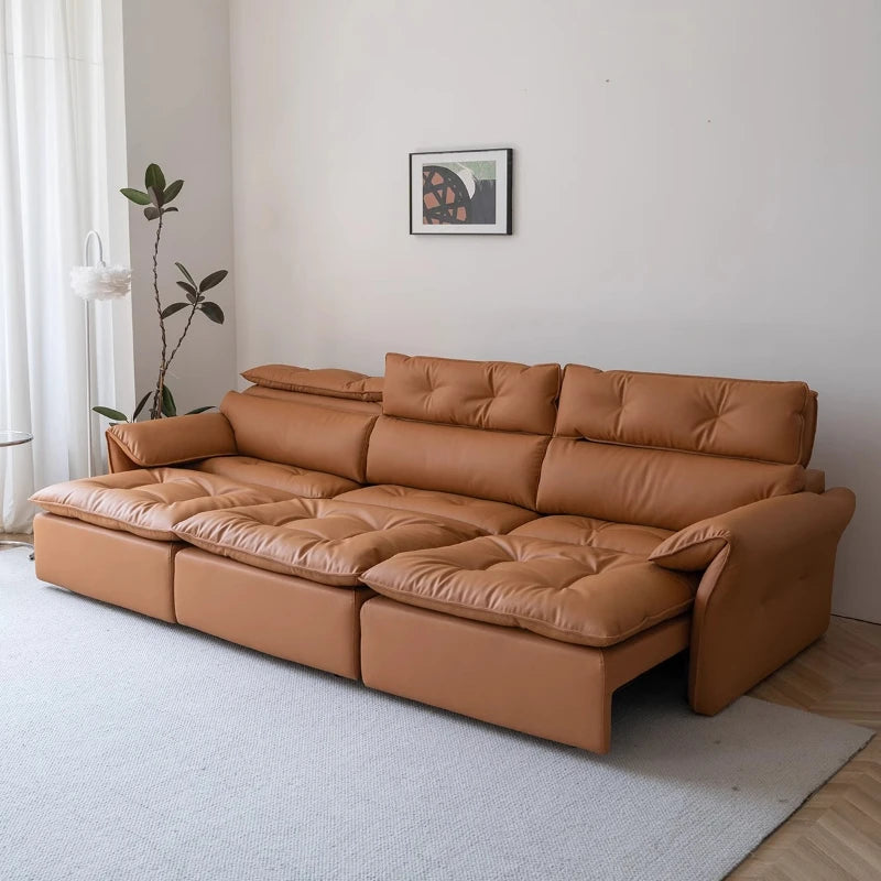 Luxury Floor Recliner, Electric High Back Adjustable 3 seater sofa