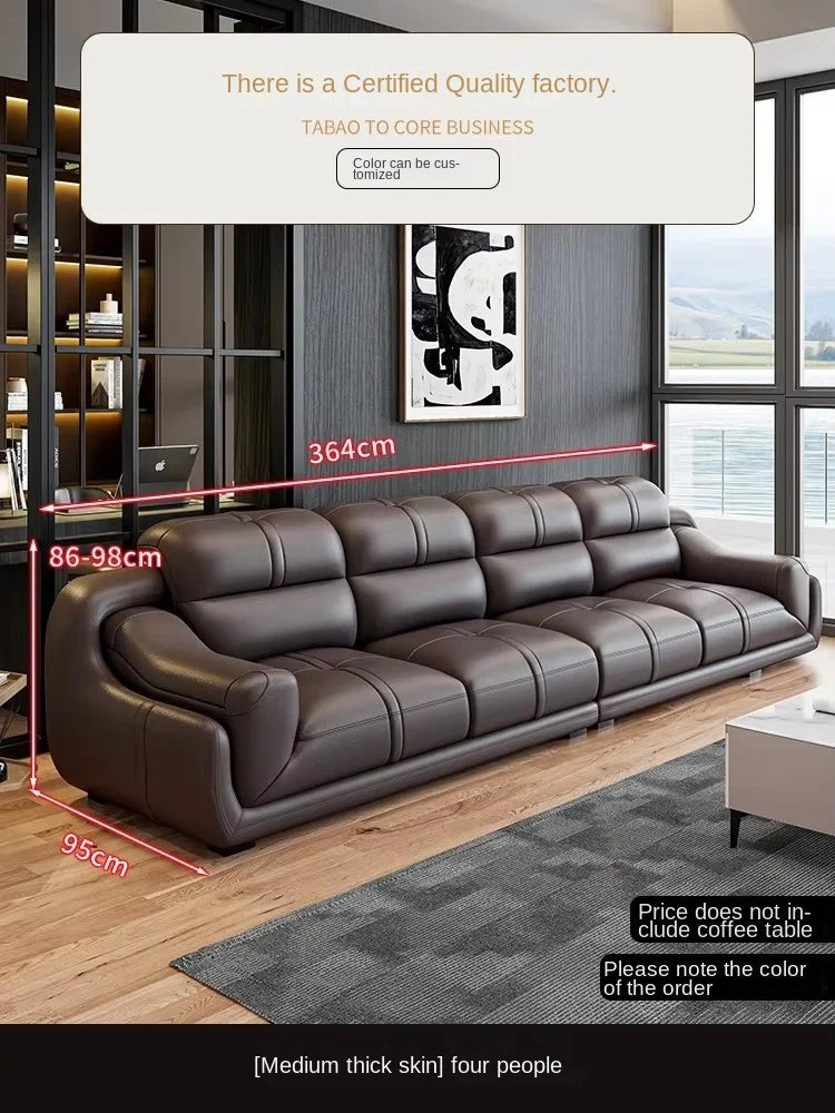 Nordic Modern Reclining Designer Large Wood  Brown Armrest design full set sofas