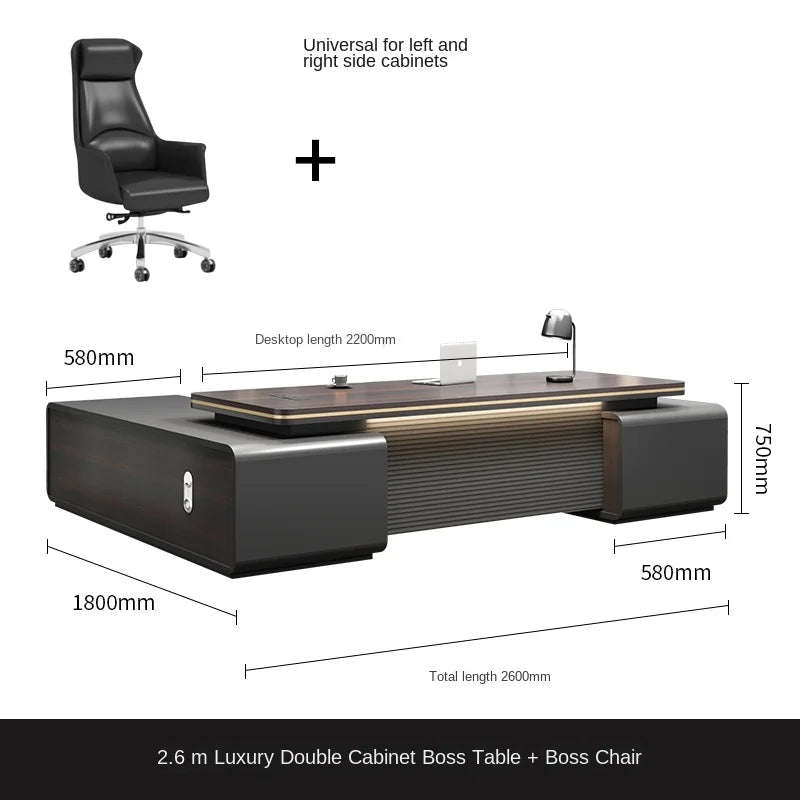 European  Modern Furniture Black wood, Floor Computer Desks corner  storage, standing  drawers,