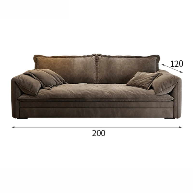 Italian Minimalist Chinese Style Sofas Modern Simple Straight High Quality  Luxury Design