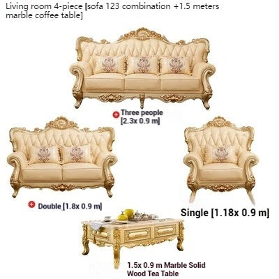 Nordic 2 Seater Wood Sofa & Chair Soft Leather Lazy Puffs  Modern Floor Recliner