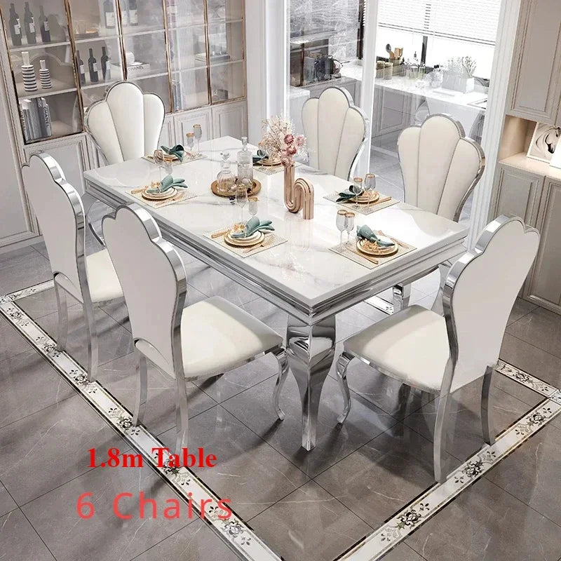 Nordic Vanity Oilproof Luxury, Unique Gold Vintage Marble. Big Design Table