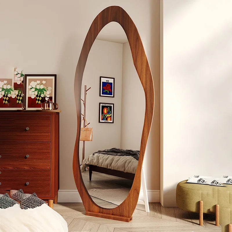 Decorative Floor Mirror Full Body Standing Korean Interior, Neon decor