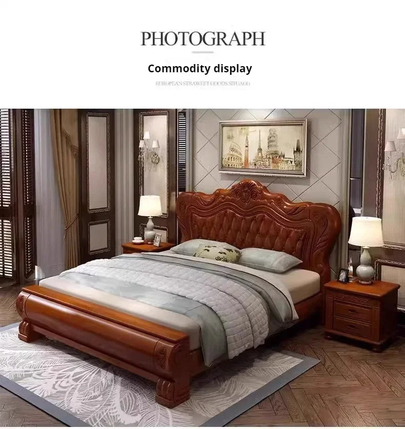 Nordic Elegant Double Platform Bed. Pretty Unique, King Size Wood Frame Bed Sets, Luxury Modern Queen Size




























woof