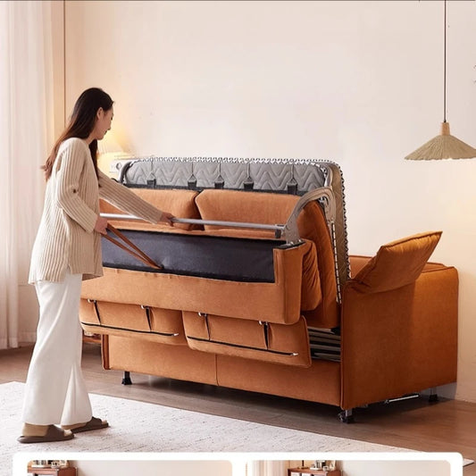 Nordic Italian Designer Modern Small Sleeper Sofa, foldable , convertible couch