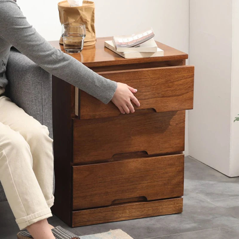 Solid Wood Entrance Hall Multifunction Storage Cabinets Drawers Organizers Modern Luxury Furniture