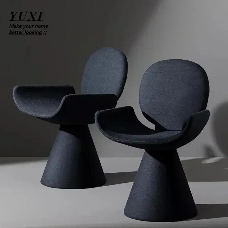 Unique Designer Modern Black  Comfortable Armrest Chairs