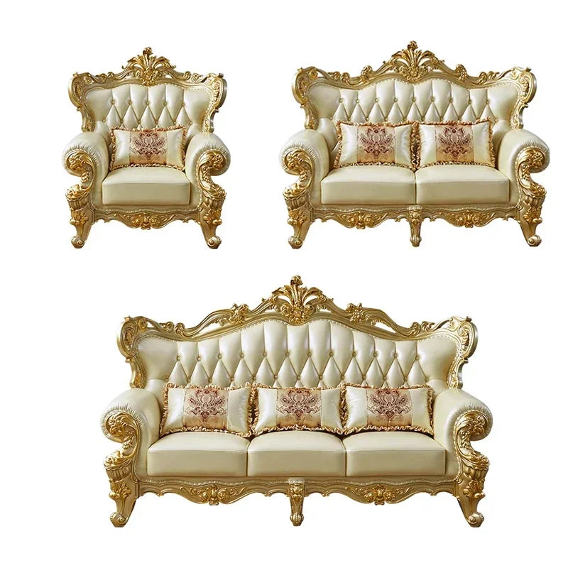 Nordic  Modular Canape Salon, Large Filler Golden Sofas, wood design, reclining luxury lounge sofa
