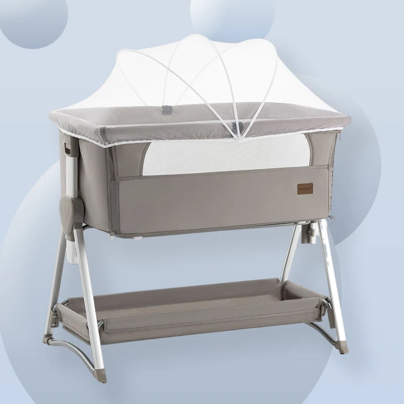 Crib Free Baby Bedside Portable Infant Travel Bed