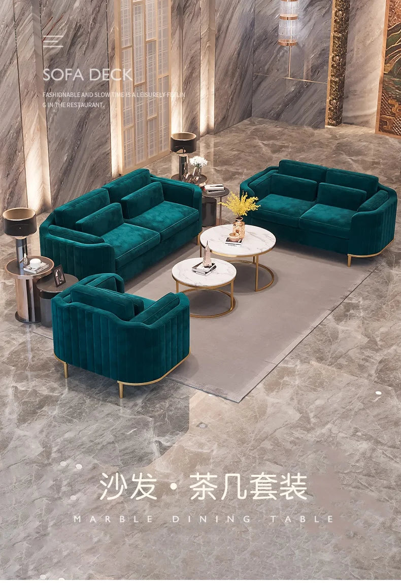Green Floor Armchair, modern fancy designer  sectional sofa