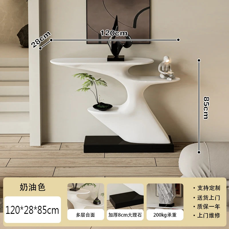 Nordic Miminalist  Mini Corner White Table Console office table design