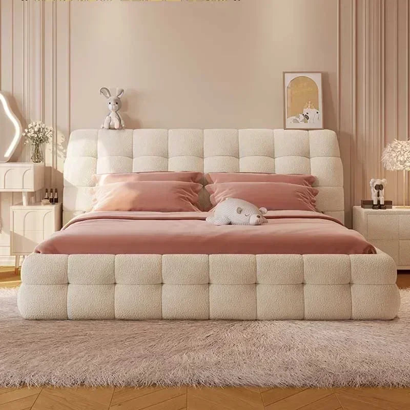 Modern Wood  Loft  Double Bed , Luxury Double Floor Storage