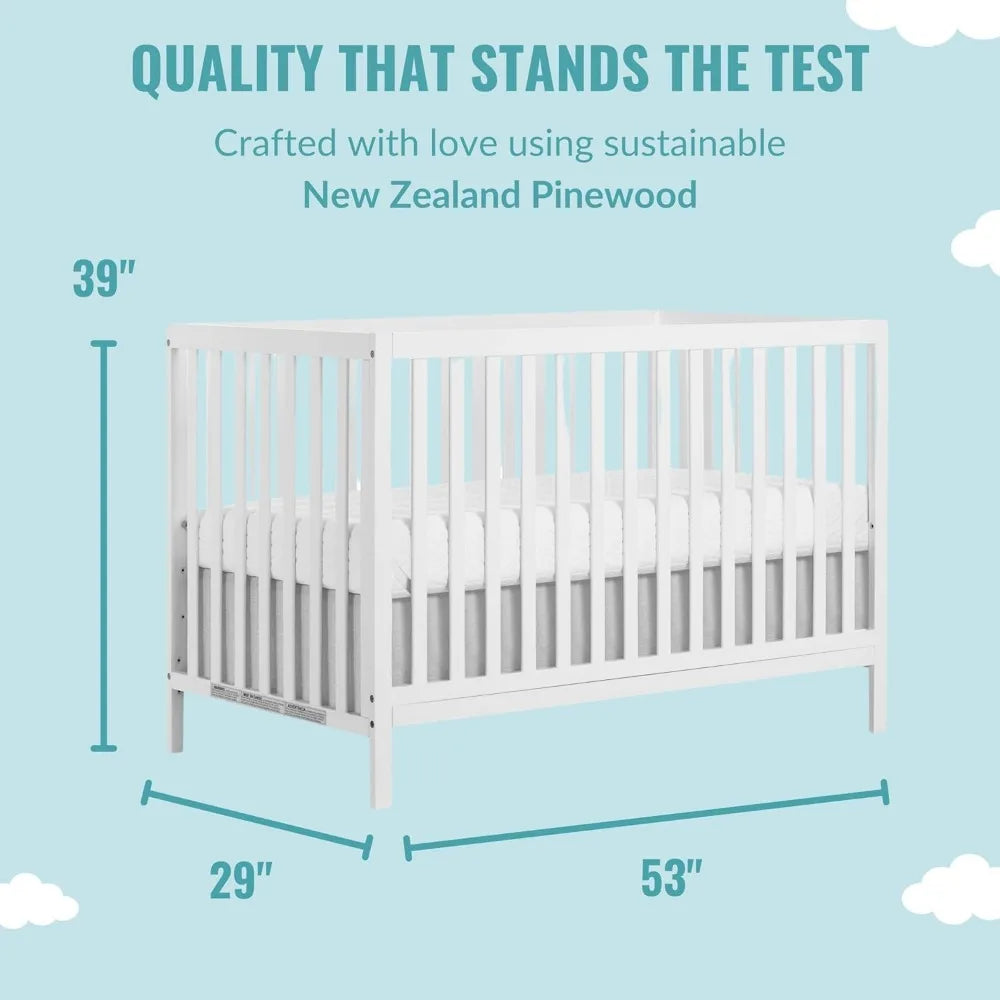 Synergy 5-in-1 Convertible Crib White