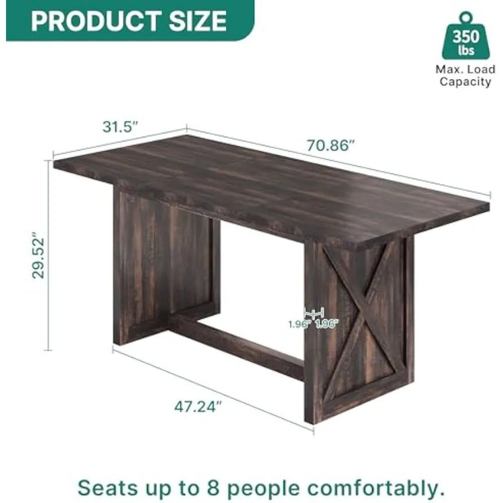 Large Wood Style Rectangle Table