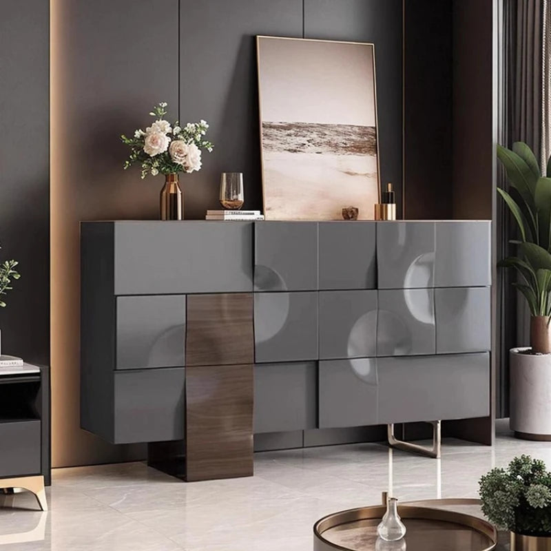 Nordic Organizer,  White Storage Haller Sideboard  Cabinets