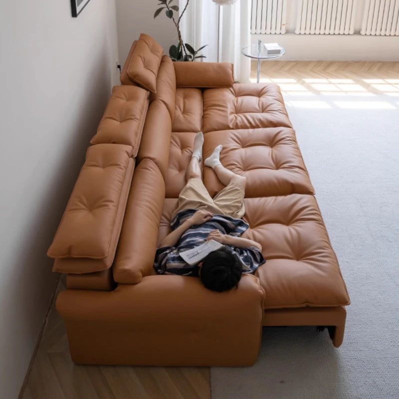 Luxury Floor Recliner, Electric High Back Adjustable 3 seater sofa