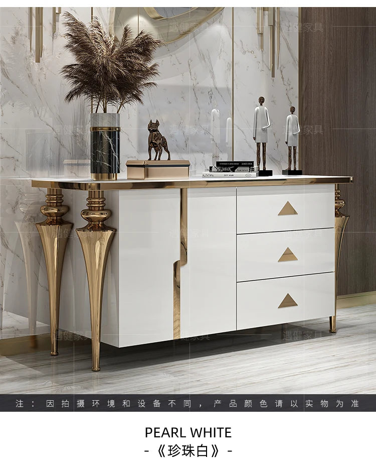 Modren Entrance Display stand, luxury storage cabinets, showcase corner drawers