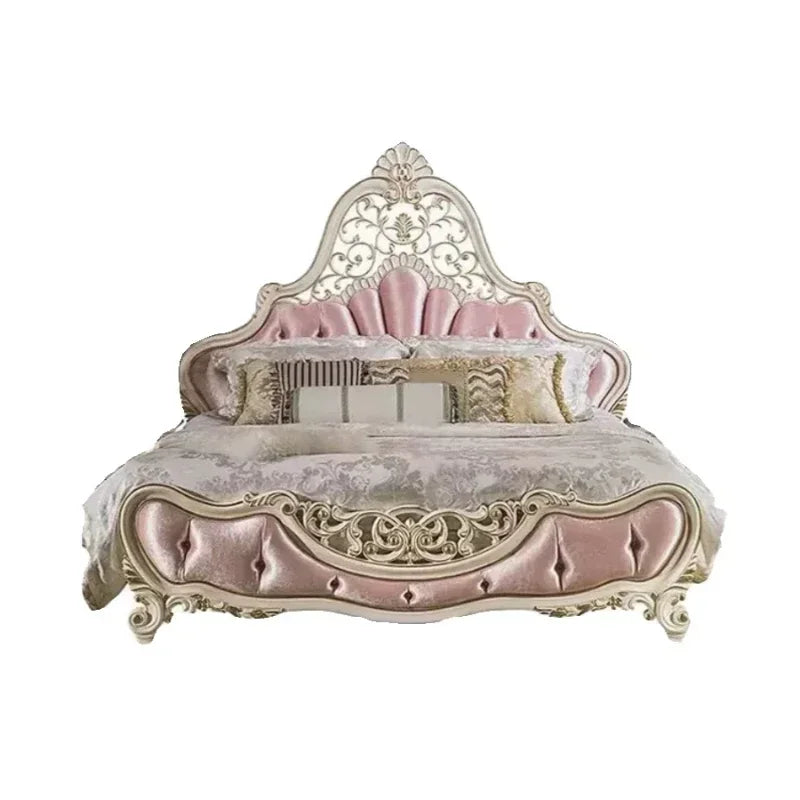 Nordic Luxury Frame princess queen/king size  simple, modern , Pretty Letto matrioniale