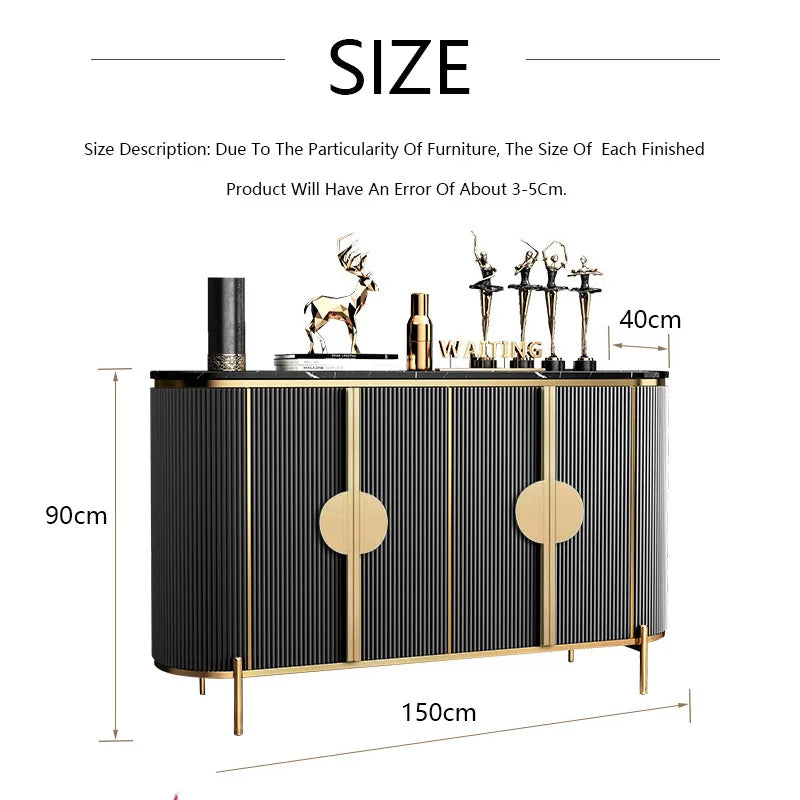 Light Luxury Entrance Storage Cabinet Side Table Simple Living Room  Shoe Cabinet Entry Marble Dining Sideboard
