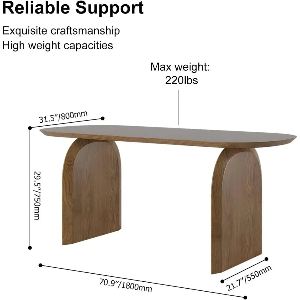 Japandi Table for 6,  Solid Wood  Oval  Top












topfor Dining Room, Kitchen, Living Room Mesas de Comedor