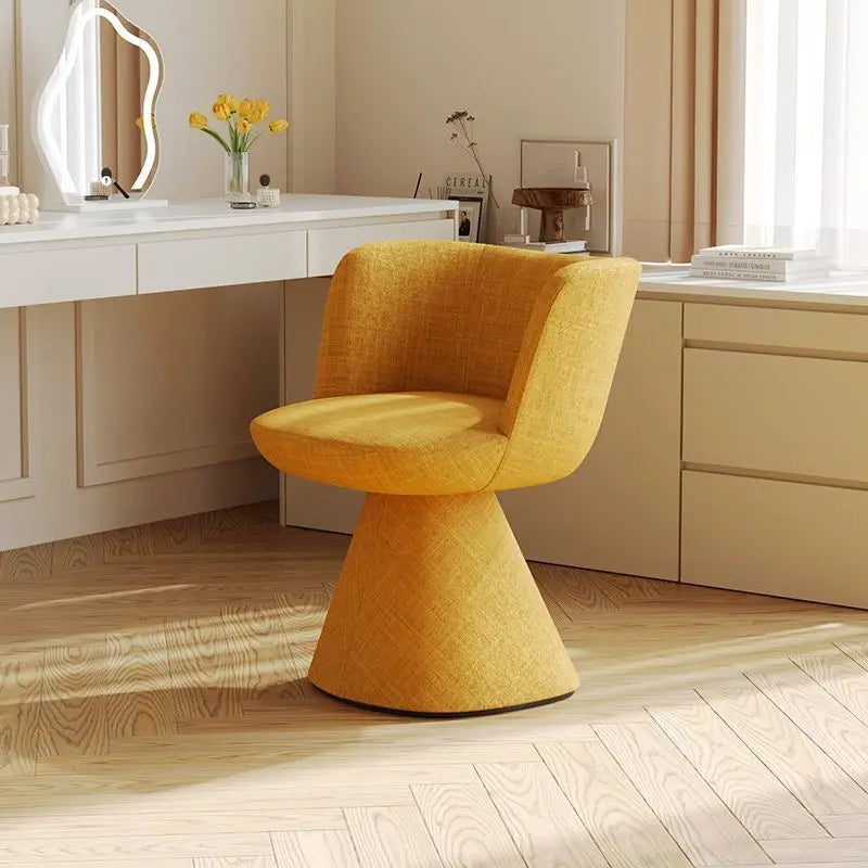 Italian rotatable designer  cream  makeup  chair
