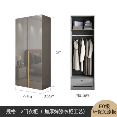 , Multifunction Wardrobe Closet. wooden doors, space saving, storage drawer