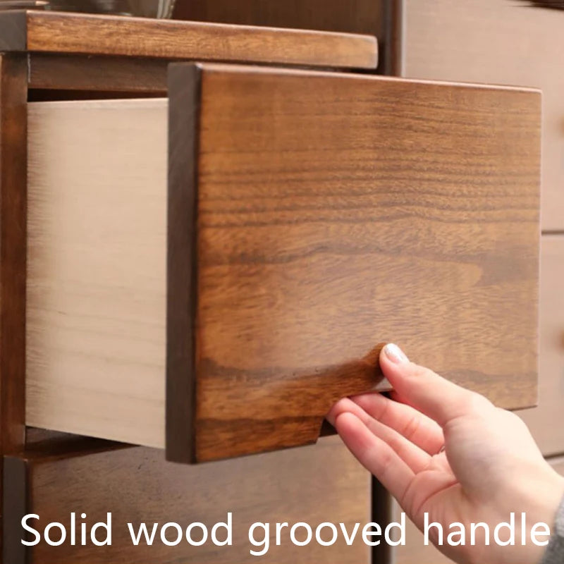 Solid Wood Entrance Hall Multifunction Storage Cabinets Drawers Organizers Modern Luxury Furniture