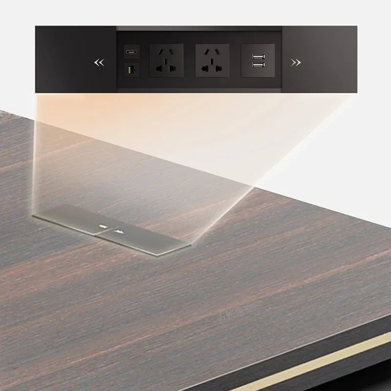 European  Modern Furniture Black wood, Floor Computer Desks corner  storage, standing  drawers,