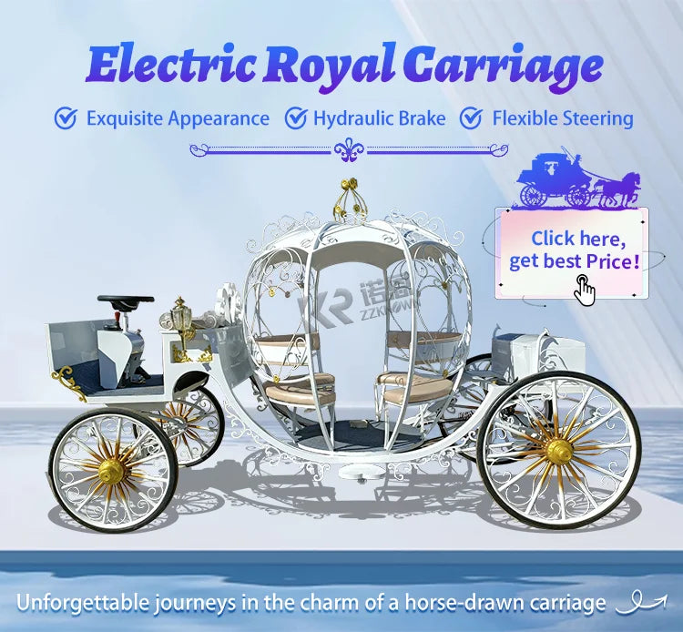 Electric Carriages, 4  wheels, royal wedding, cinderella, horse drawn buggy, sightseeing vintage horse wagon carts