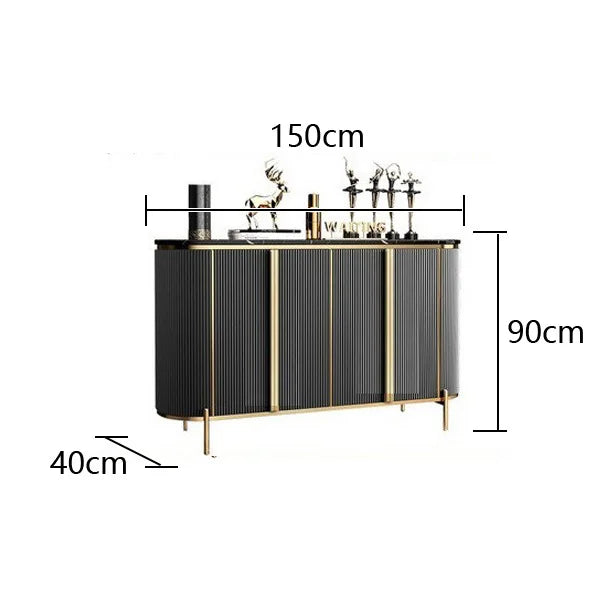 Light Luxury Entrance Storage Cabinet Side Table Simple Living Room  Shoe Cabinet Entry Marble Dining Sideboard